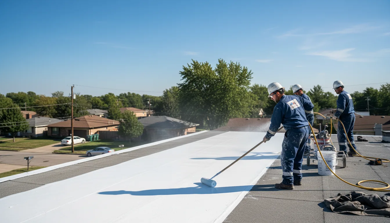Commercial roof coating in South Holland, IL near me
